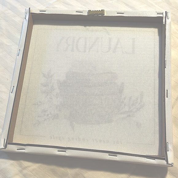 Nwt Fresh Laundry Canvas Wall Art - Cream and Brown - Picture 4 of 4